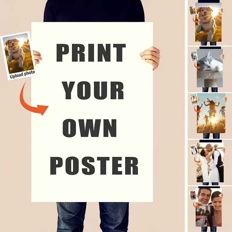 Home Office Image - Personalized Unframed Photo/Text Poster - Upload