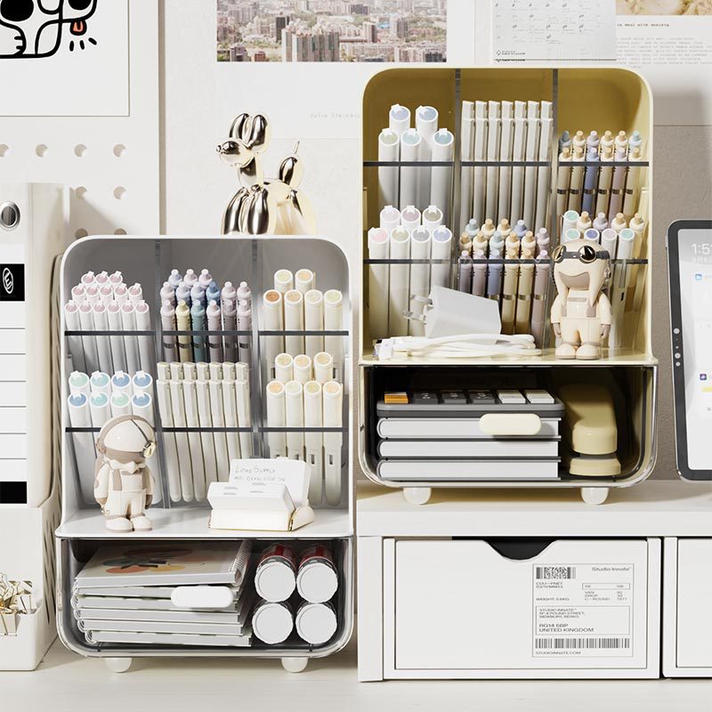 Letter Tray Desk - Inclined Pen Holder Student Writing Desk