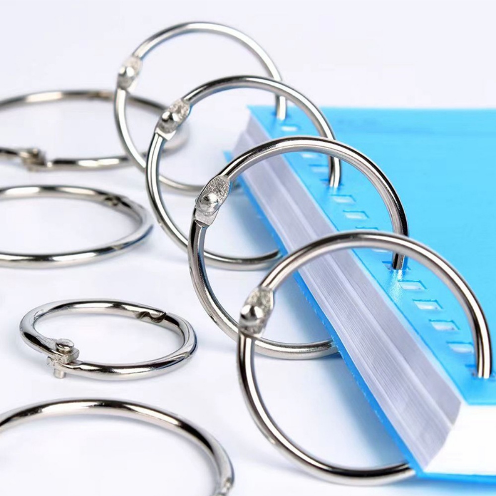 Home Office Image - 12PCS Metal Ring Binder Book Ring