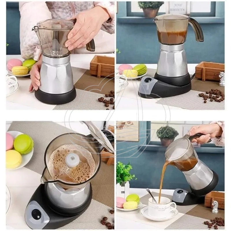 Electric Espresso Moka Pot Det - Home Office Moka ulasan dan harga