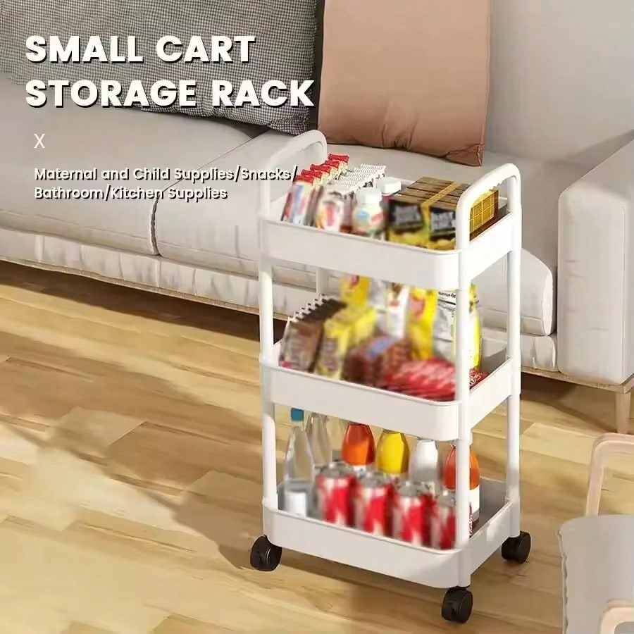 3-Tier Rolling Utility Cart wi - Rolling File Cart ulasan dan harga
