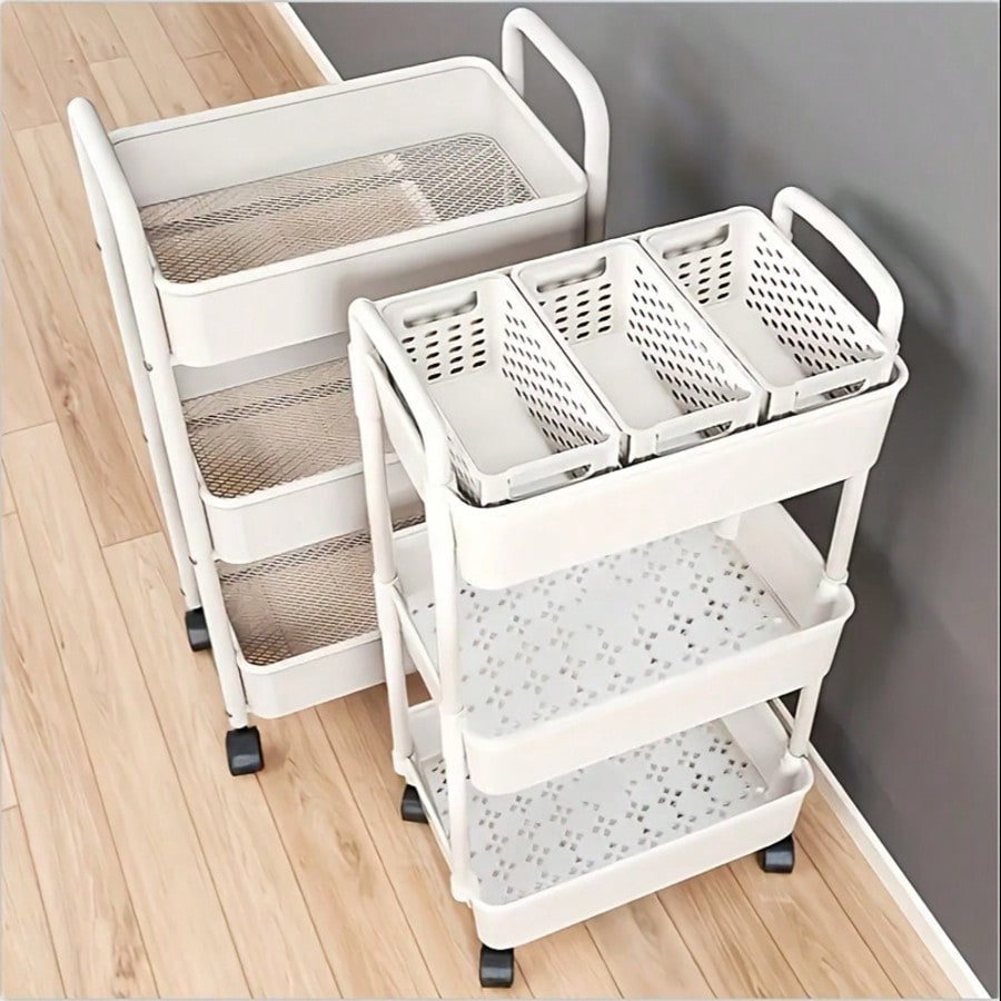 3-Tier Rolling Utility Cart wi - Rolling File Cart ulasan dan harga