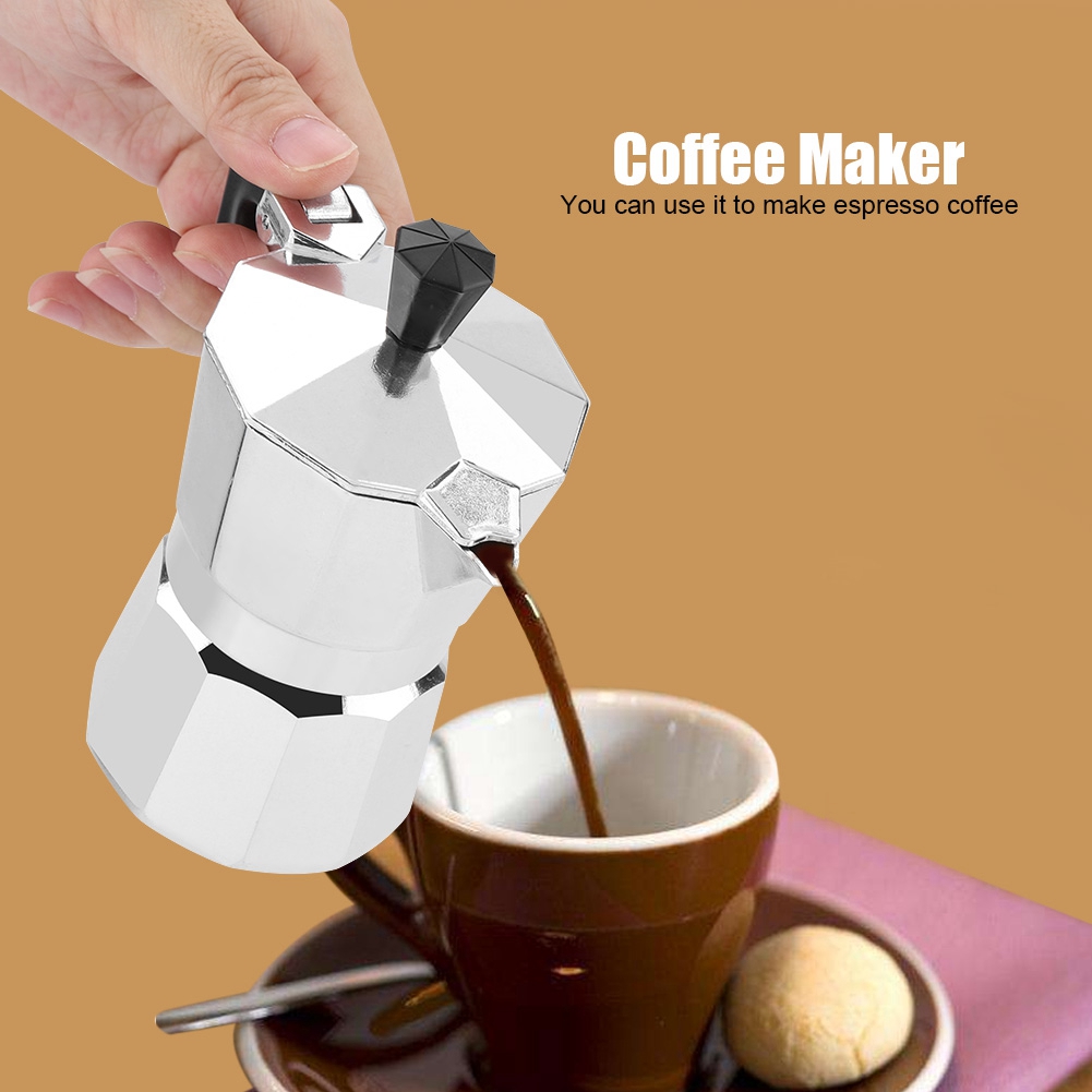 50mL 1 Cup Aluminum Italian Ty - Home Office Moka ulasan dan harga