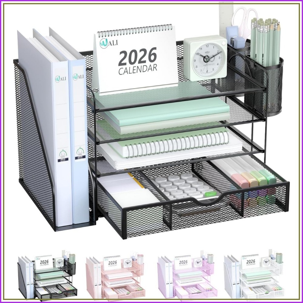 4-Tier Desktop File Organizer  - Home Office Image ulasan dan harga