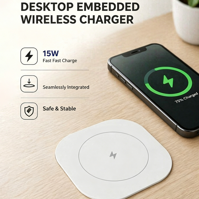 15W Built-in Wireless Charger  - Home Office Of Uk ulasan dan harga