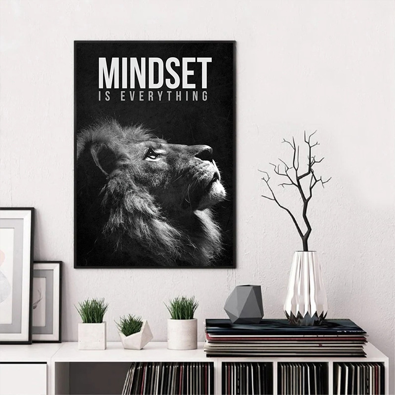 1pc frameless Motivational Quo - Home Office Quotes ulasan dan harga
