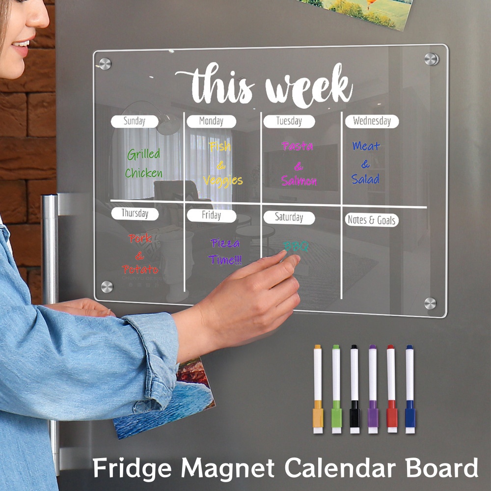 Fridge Magnet Calendar Board W - Letter Tray Desk ulasan dan harga