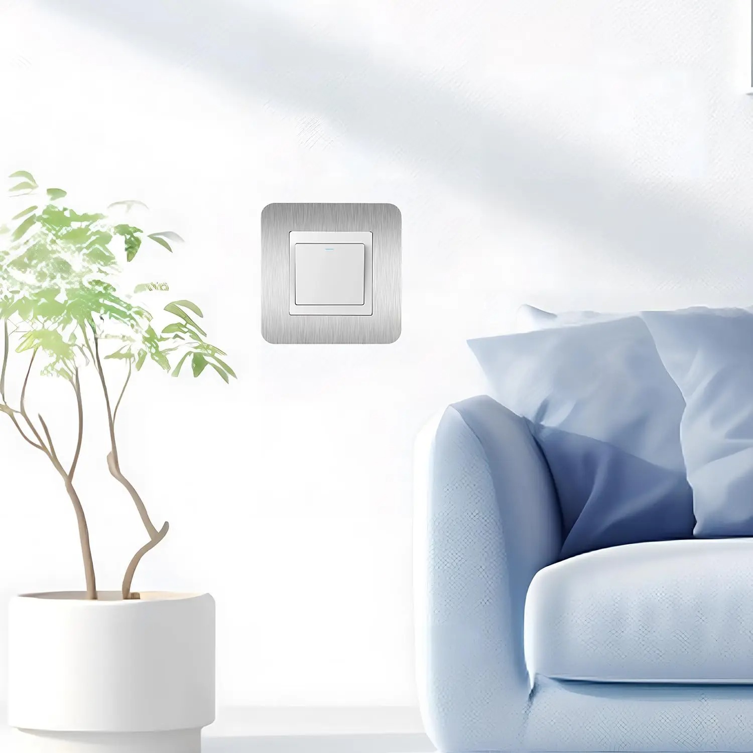 4pcs Silvery Self-Adhesive Lig - Home Office Of Uk ulasan dan harga
