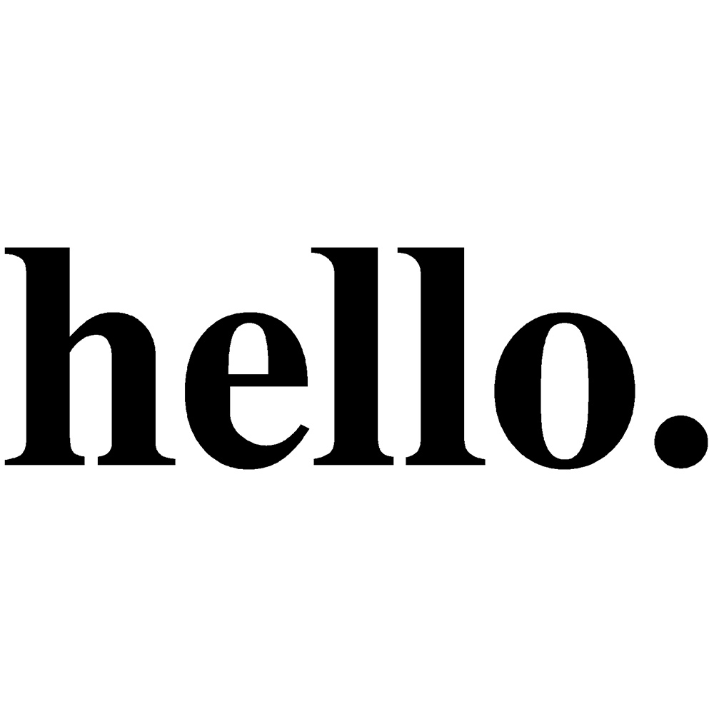 Hello Quotes Wall Sticker Viny - Home Office Quotes ulasan dan harga