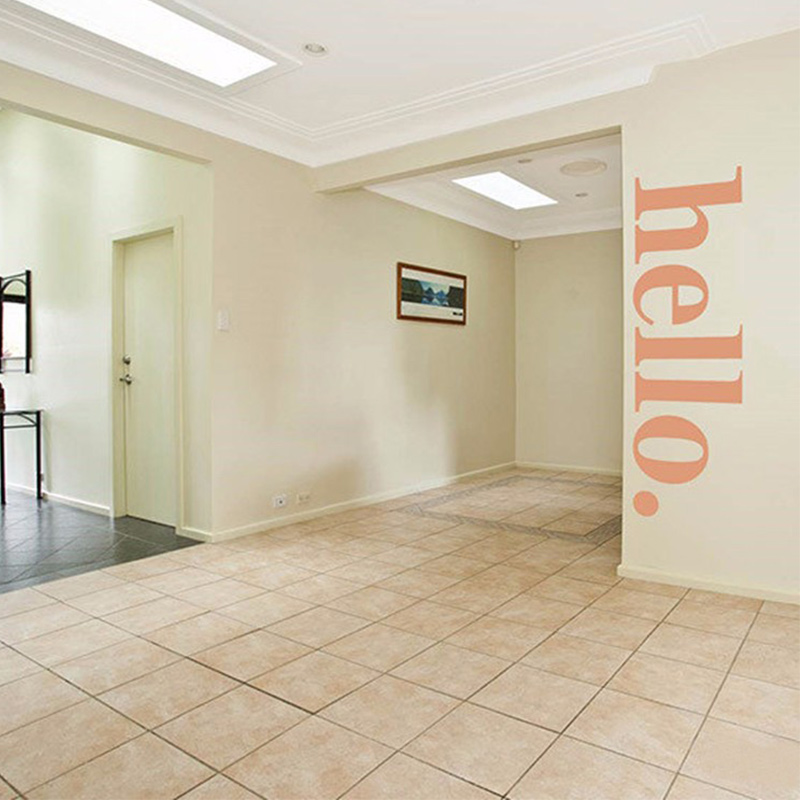 Hello Quotes Wall Sticker Viny - Home Office Quotes ulasan dan harga