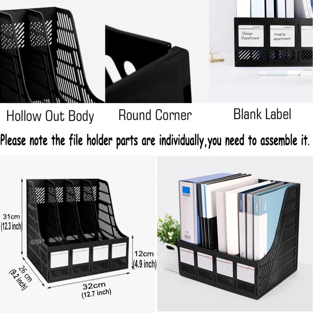 4-Compartment Desktop File Org - Home Office Image ulasan dan harga