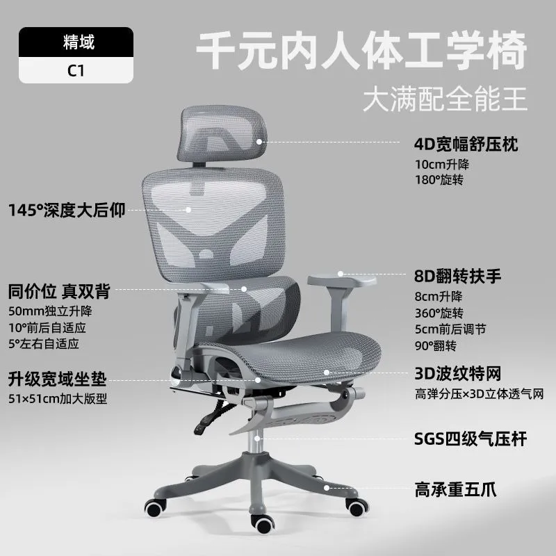 Ergonomic Office Chair with Lu - Home Office Chair ulasan dan harga