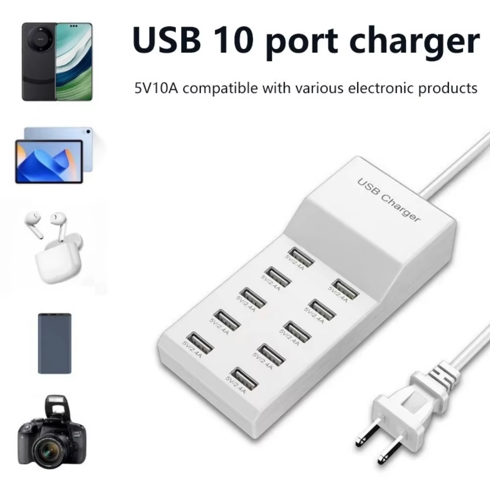 10 Ports USB Hub Fast Charger  - Home Office Of Uk ulasan dan harga