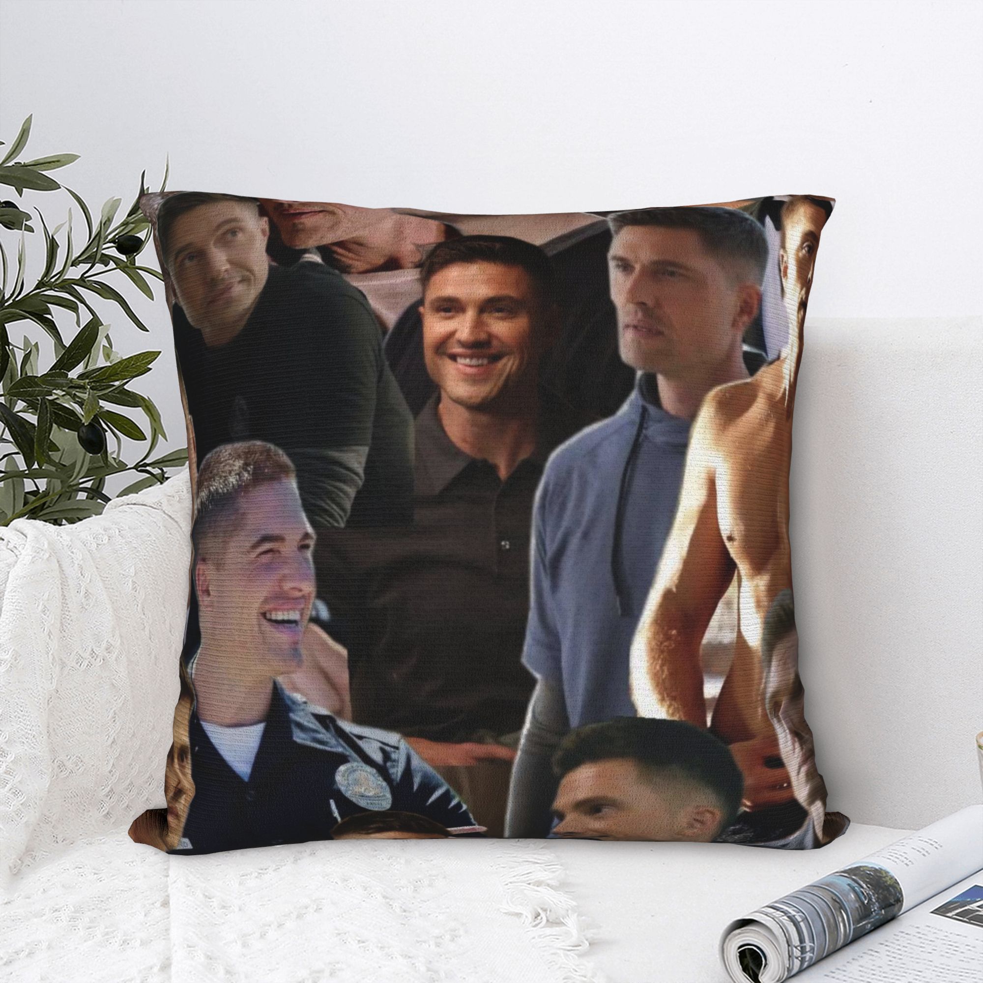 Tim Bradford Collage Pillow Ca - Home Office Tim ulasan dan harga