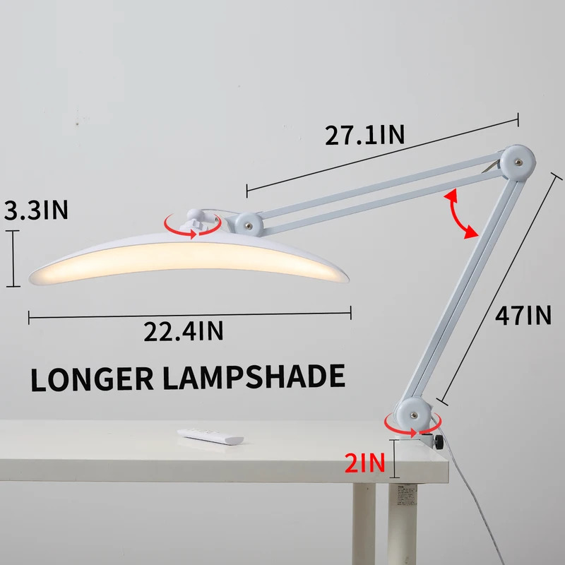 48w Nail Desk Lamp with Clip,2 - Home Office Of Uk ulasan dan harga