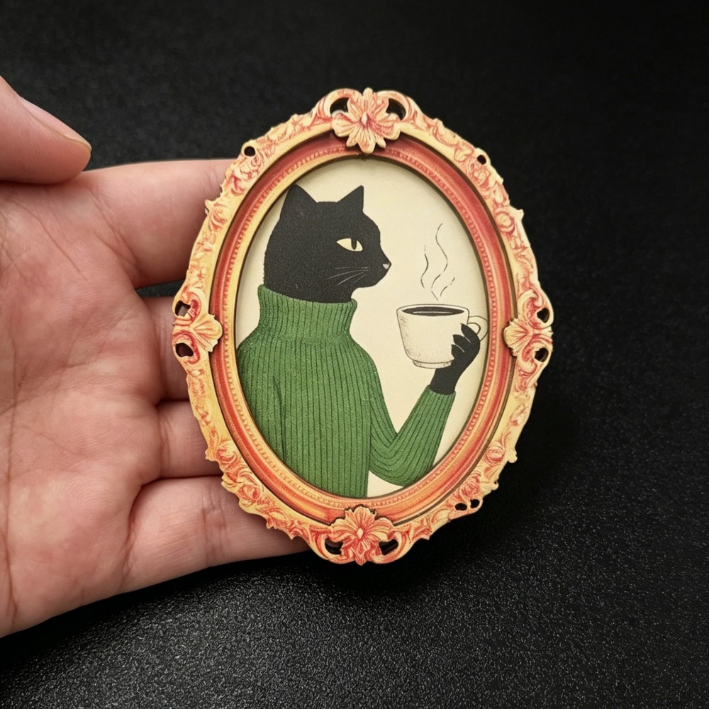 Cute Cat Refrigerator Magnet - - Home Office Design ulasan dan harga