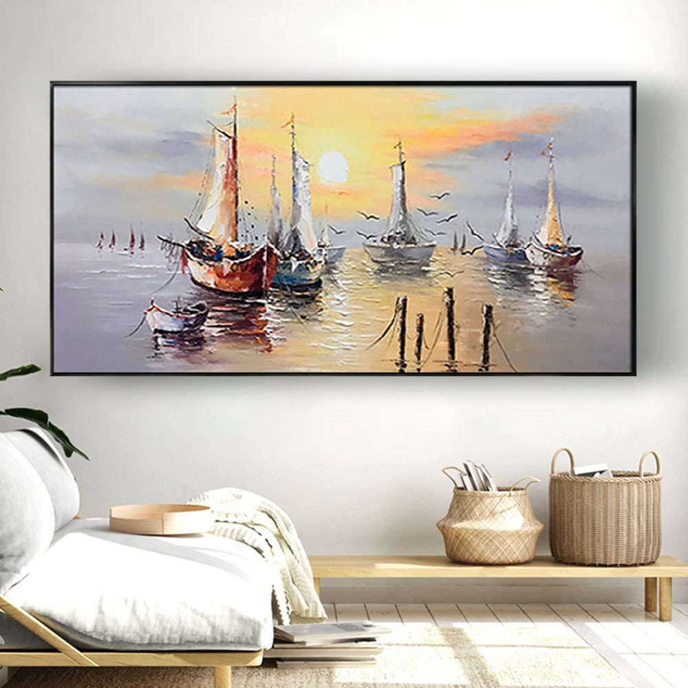 1pc Frameless Canvas Painting  - Home Office Image ulasan dan harga