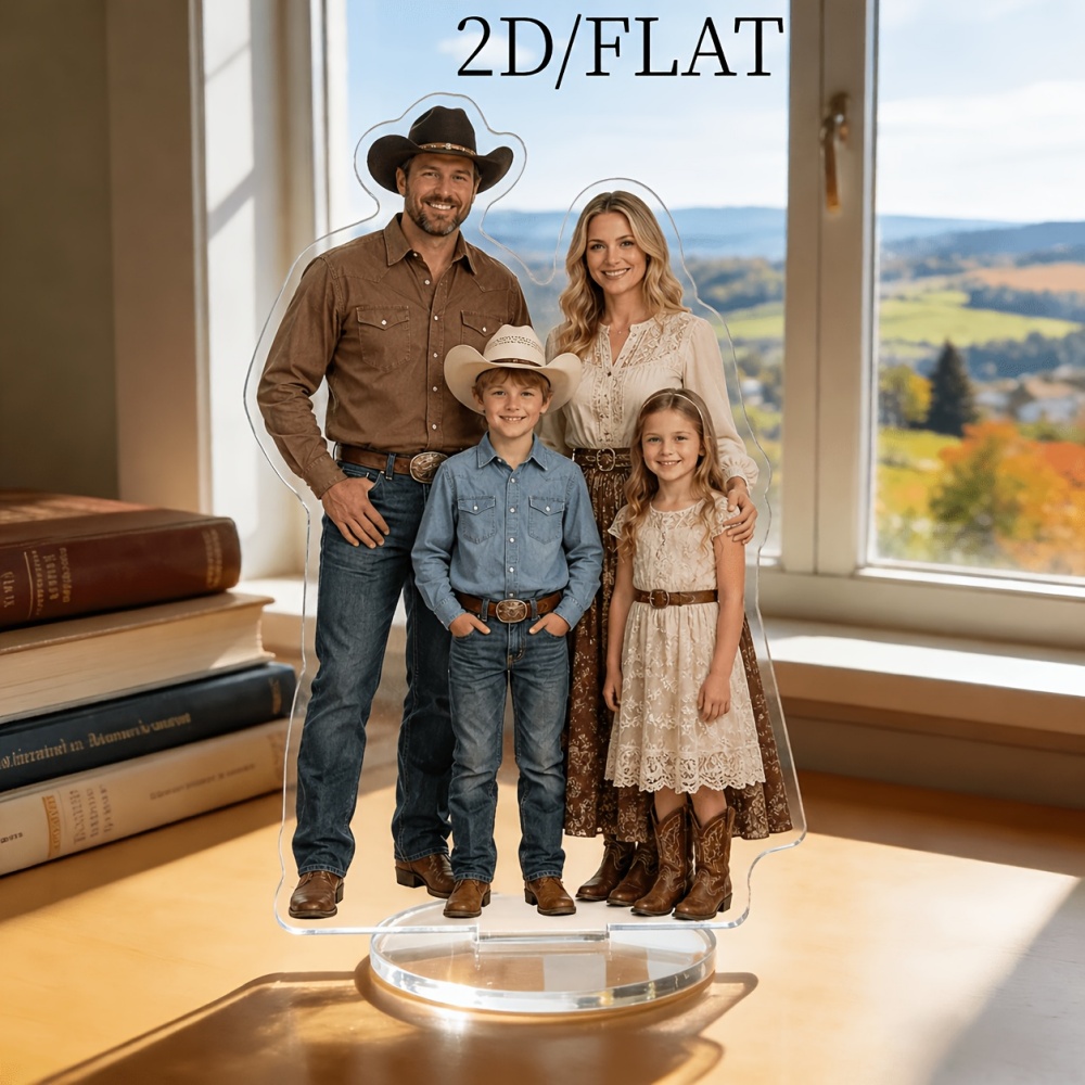 1Pc 2D Flat Custom Photo Acryl - Home Office Image ulasan dan harga