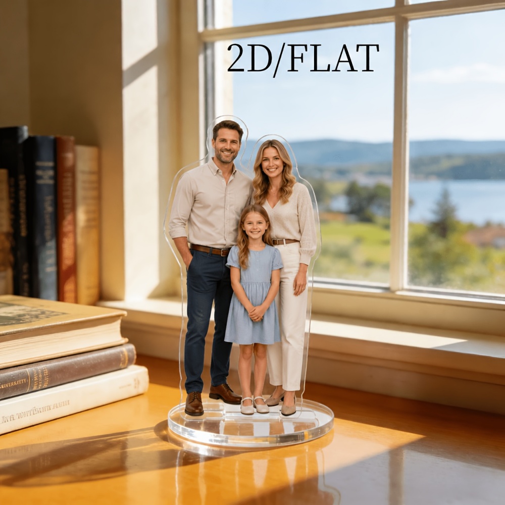 1Pc 2D Flat Custom Photo Acryl - Home Office Image ulasan dan harga