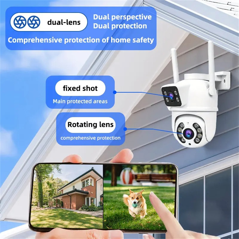 4K 8MP Wifi Camera PTZ Outdoor - Home Office Email ulasan dan harga