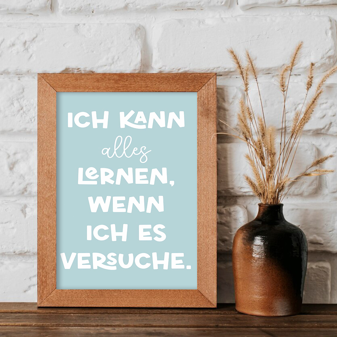 6pcs frameless Canvas Painting - Home Office Quotes ulasan dan harga