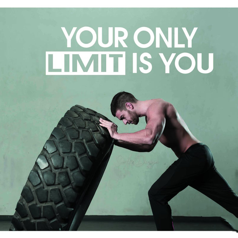 Your only limit is you - Wall  - Home Office Quotes ulasan dan harga