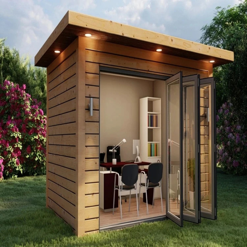 Wooden Fac Modern Prefried Bui - Home Office Shed ulasan dan harga